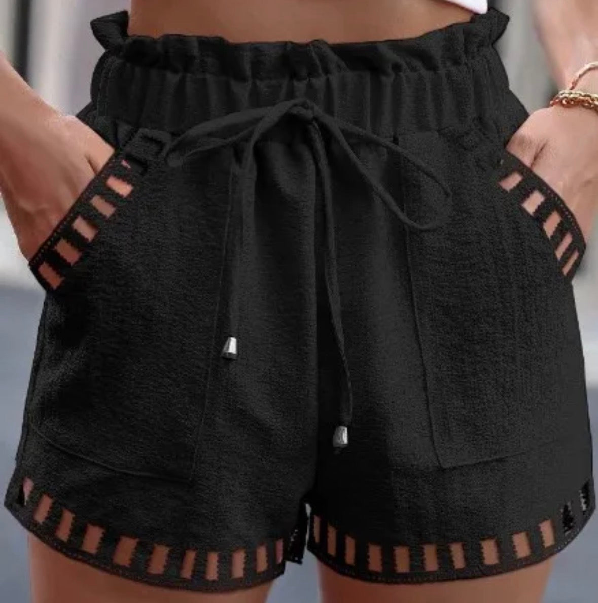 Women's Daily Streetwear Solid Color Shorts With Pockets