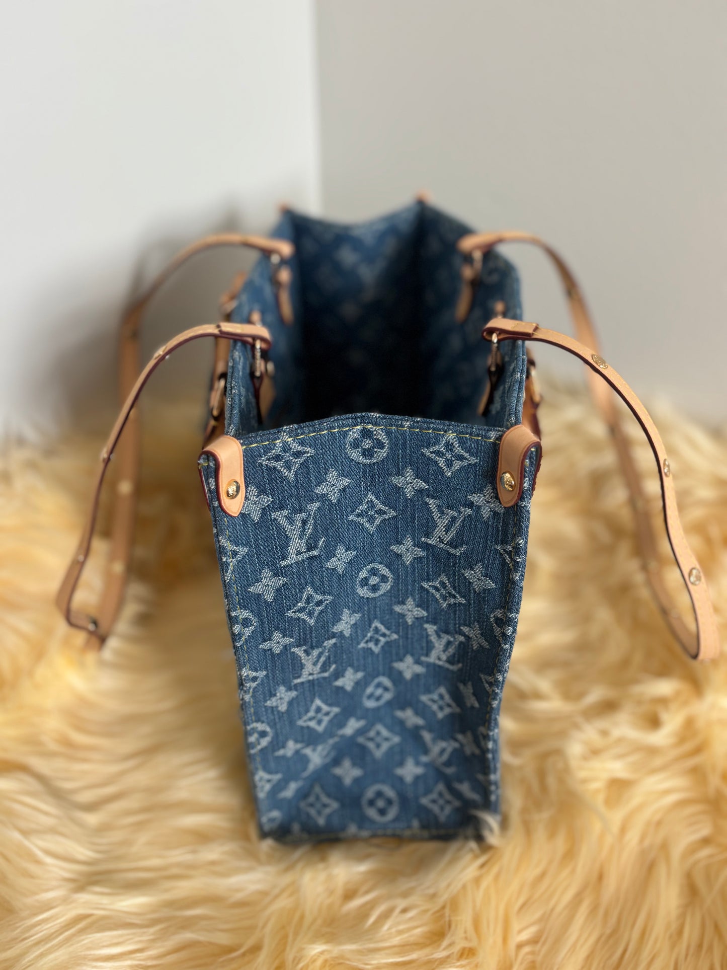 Denim Monogram City Tote โ Inspired ๐๐