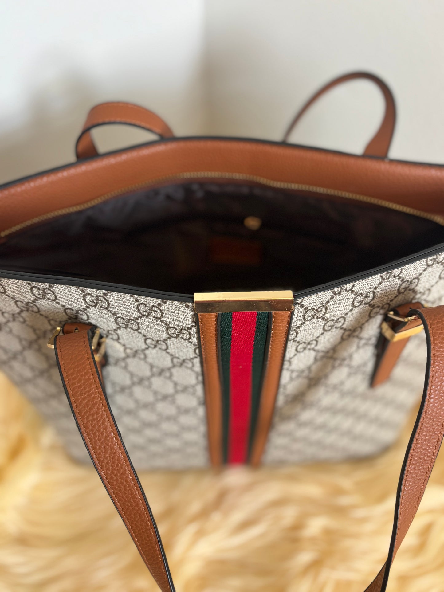 Chic Monogram Tote with Signature Stripe — Inspired ✨