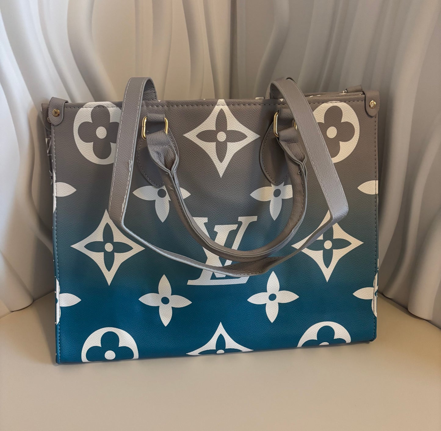 Inspired Ombré Monogram Shopper Tote ✨ – Bold, roomy, Simply Chic. ✨