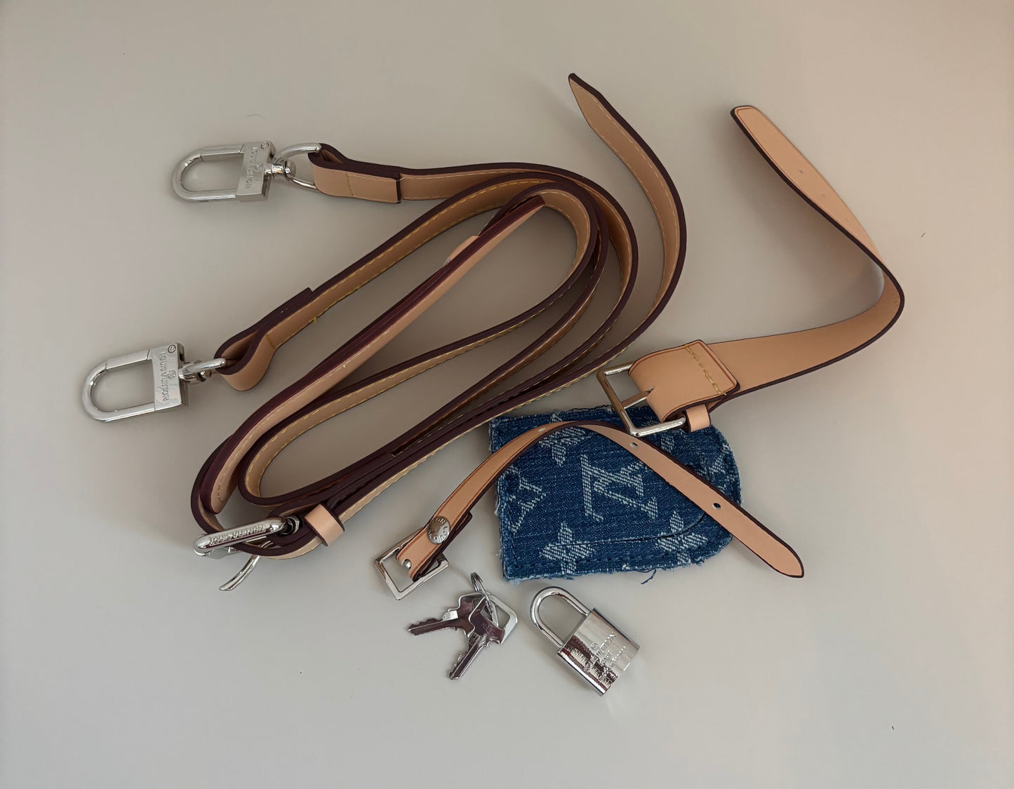 Denim Monogram Weekender Duffle โ Inspired ๐๐งณโจ