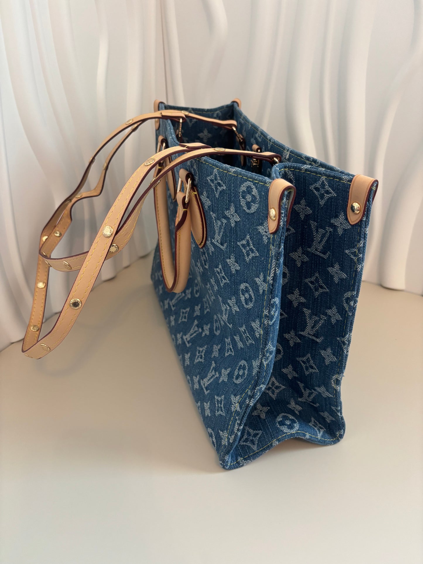 Denim Monogram City Tote โ Inspired ๐๐