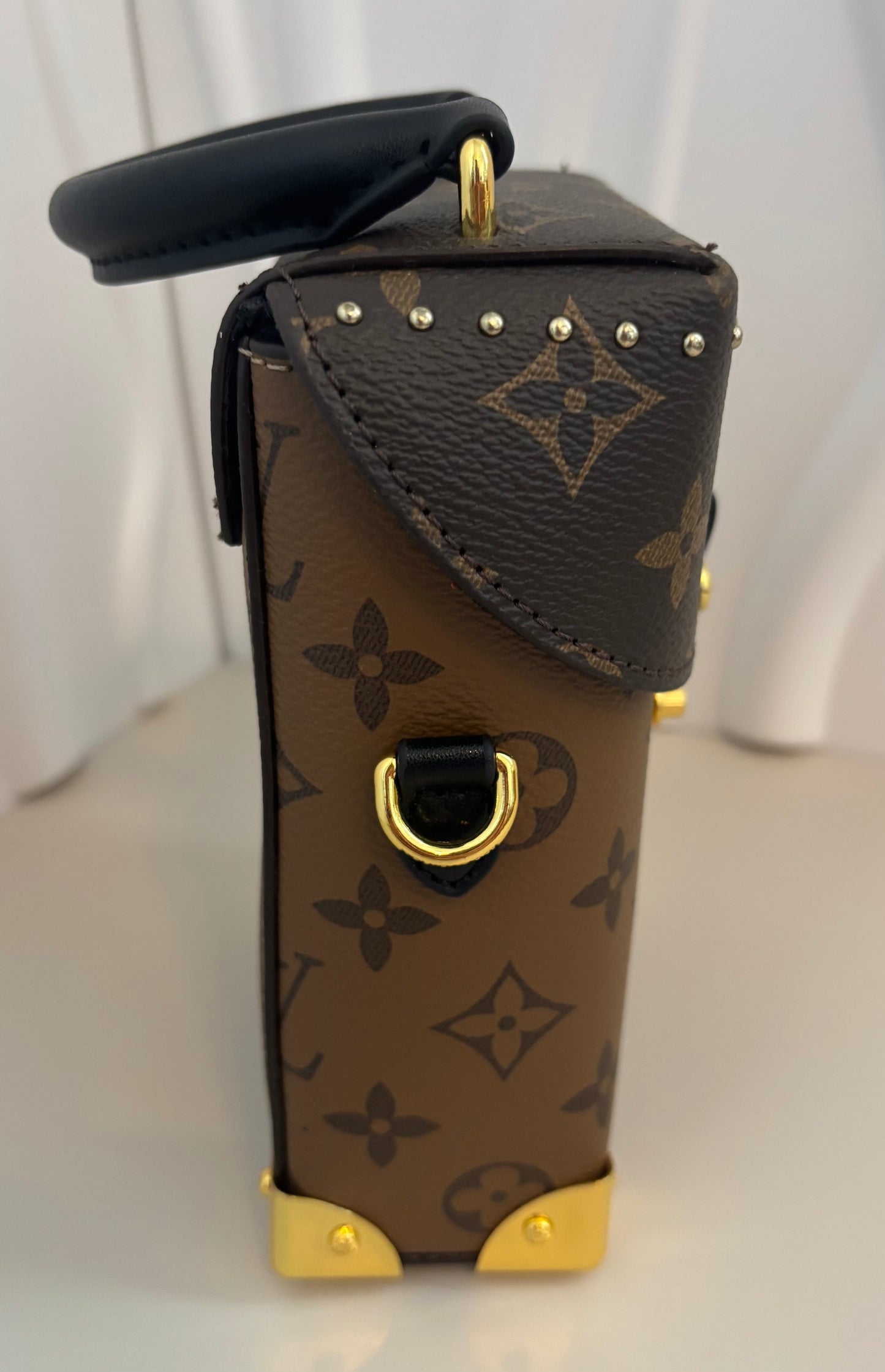 Luxe Top-Handle Mini Trunk โ Crossbody (Inspired) โจ๐