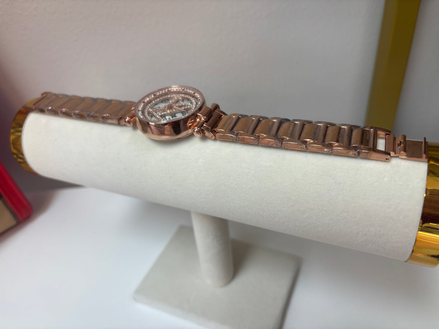 Inspired Rose Gold Crystal Motion Watch