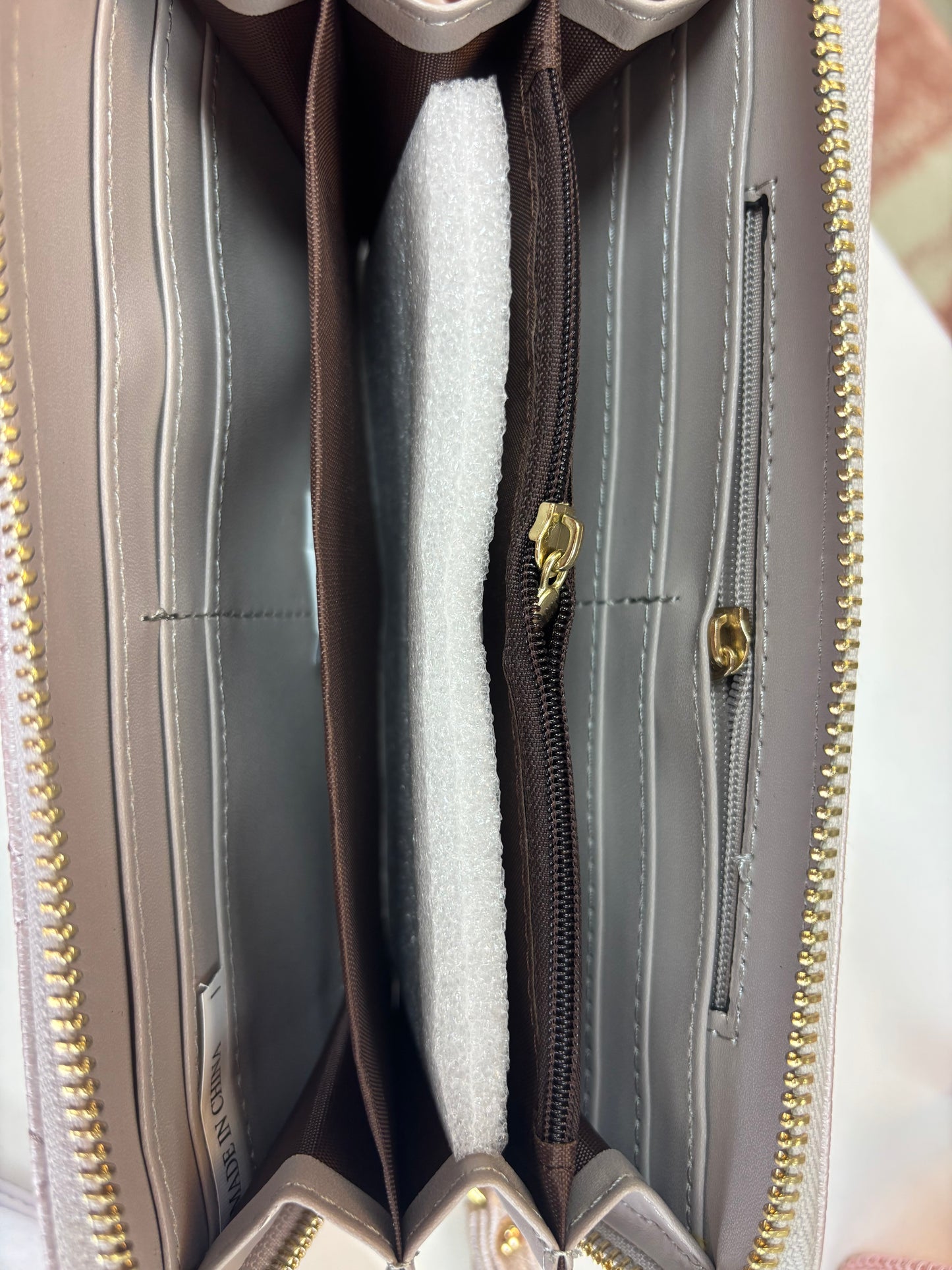 Inspired Quilted Blush Wristlet Wallet
