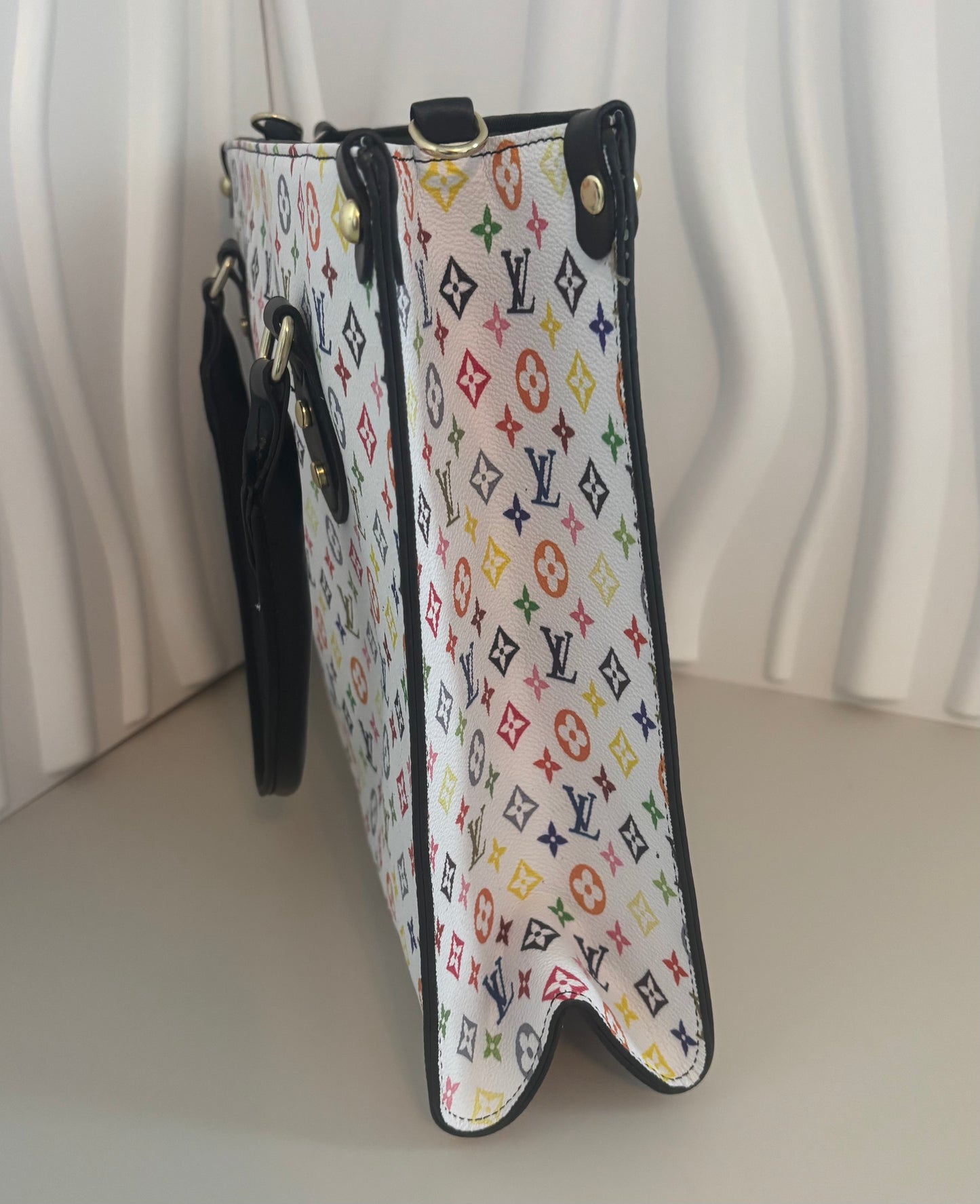 Inspired Multicolor Monogram Shopper Tote 🤍👜