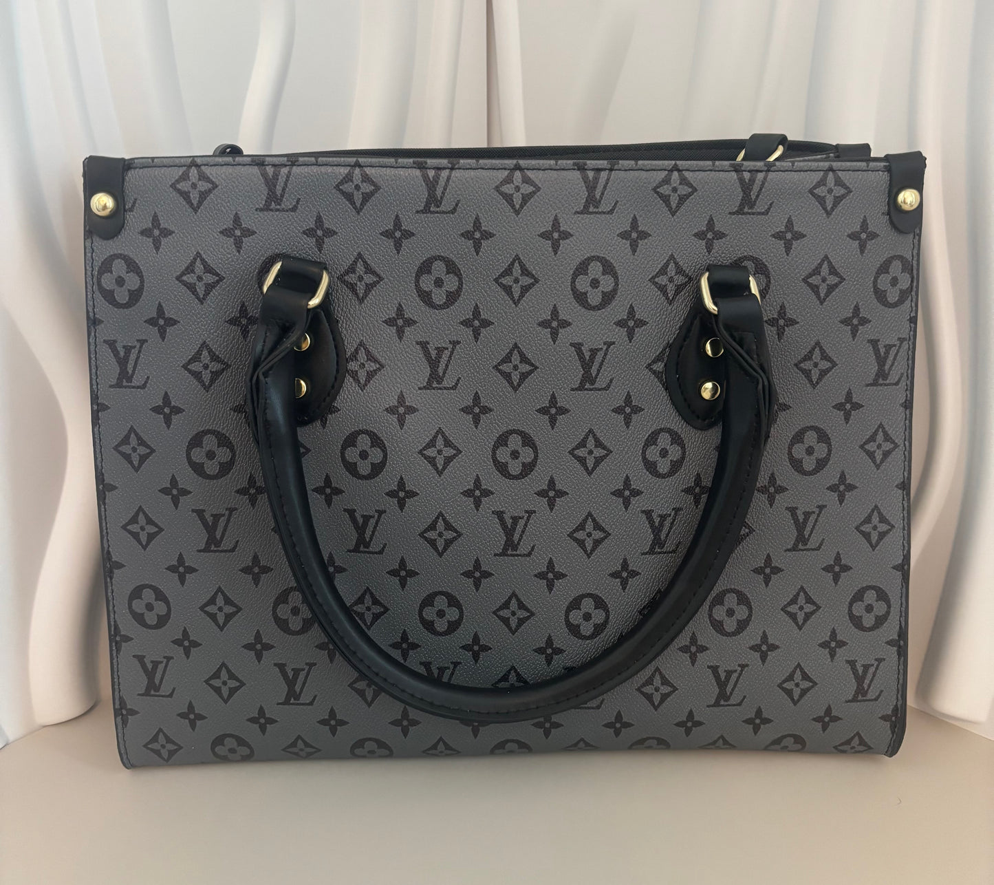 Inspired Grey Monogram Shopper Tote ๐ค๐