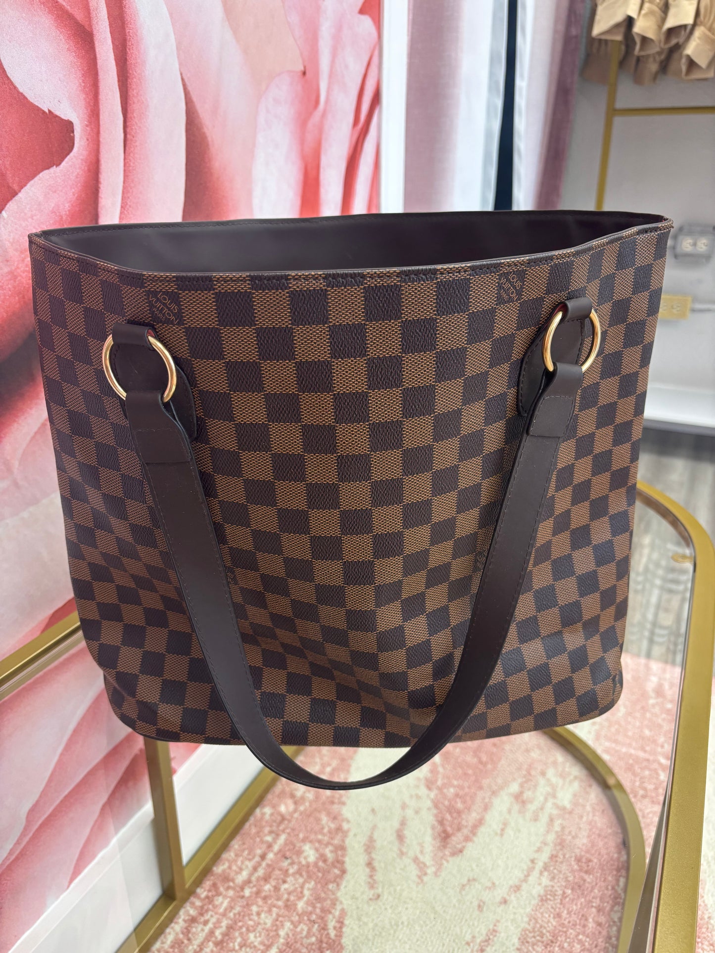 Inspired Checkered Tote Bag