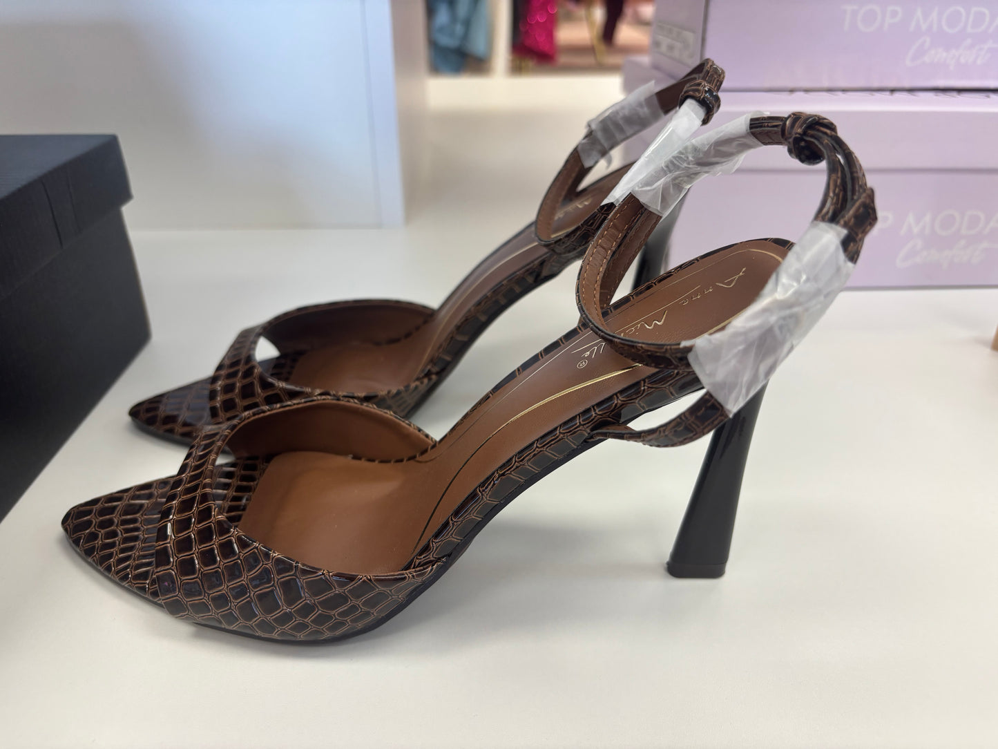 Luxe Croc Stiletto Heels