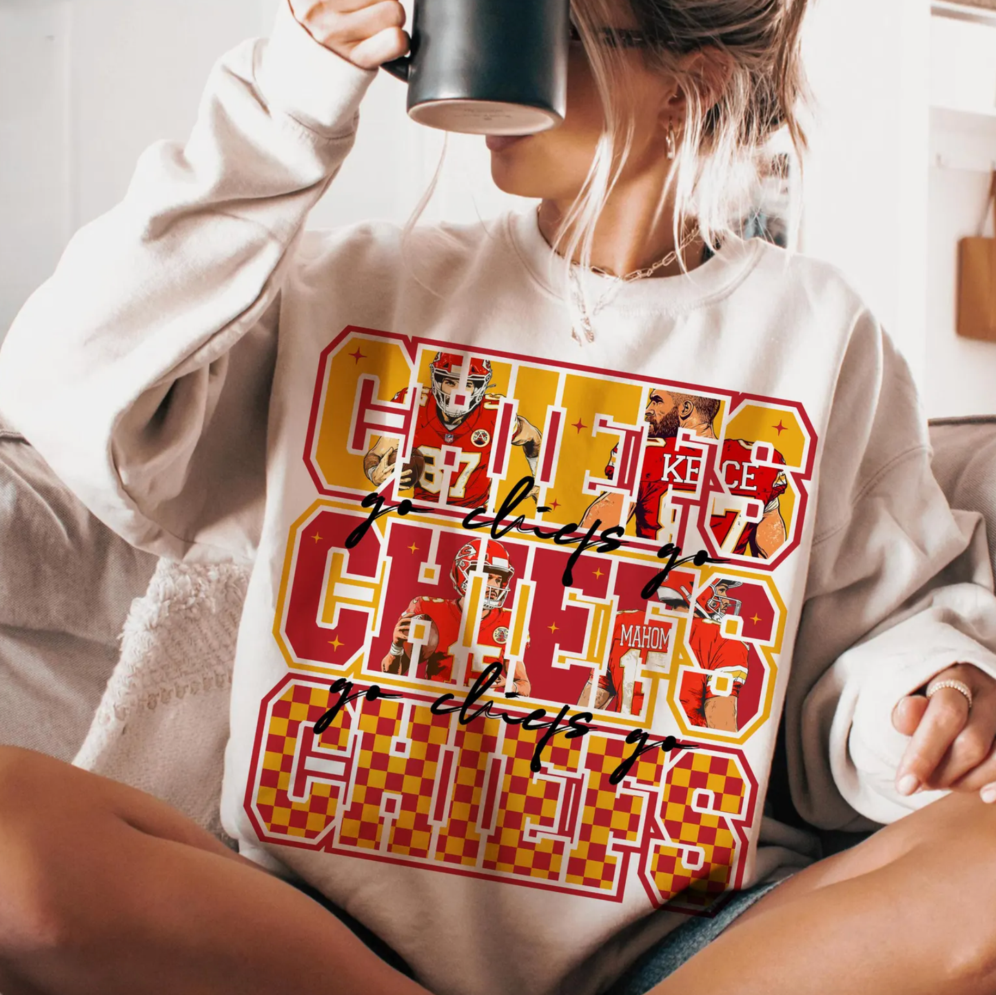 Go Chiefs Go Kansas CIty Tee or Sweatshirt