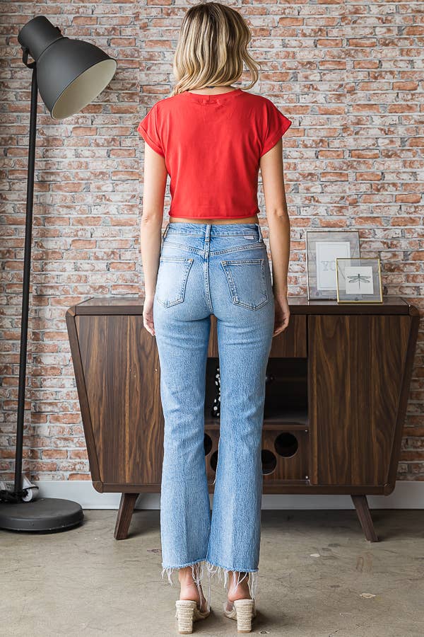 Tacos and Tequila Cropped Tee