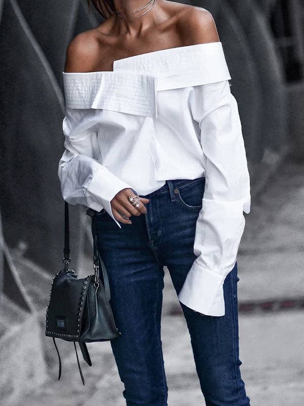 Casual Loose Split-Joint Long Sleeve Tee