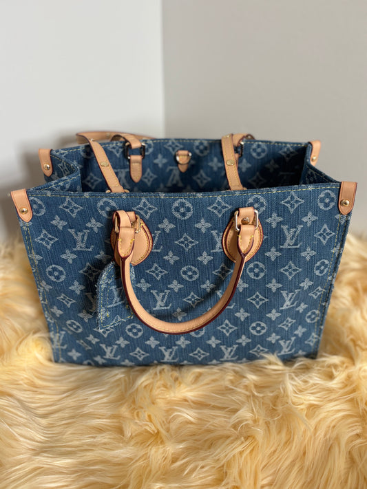 Denim Monogram City Tote — Inspired 💙👜