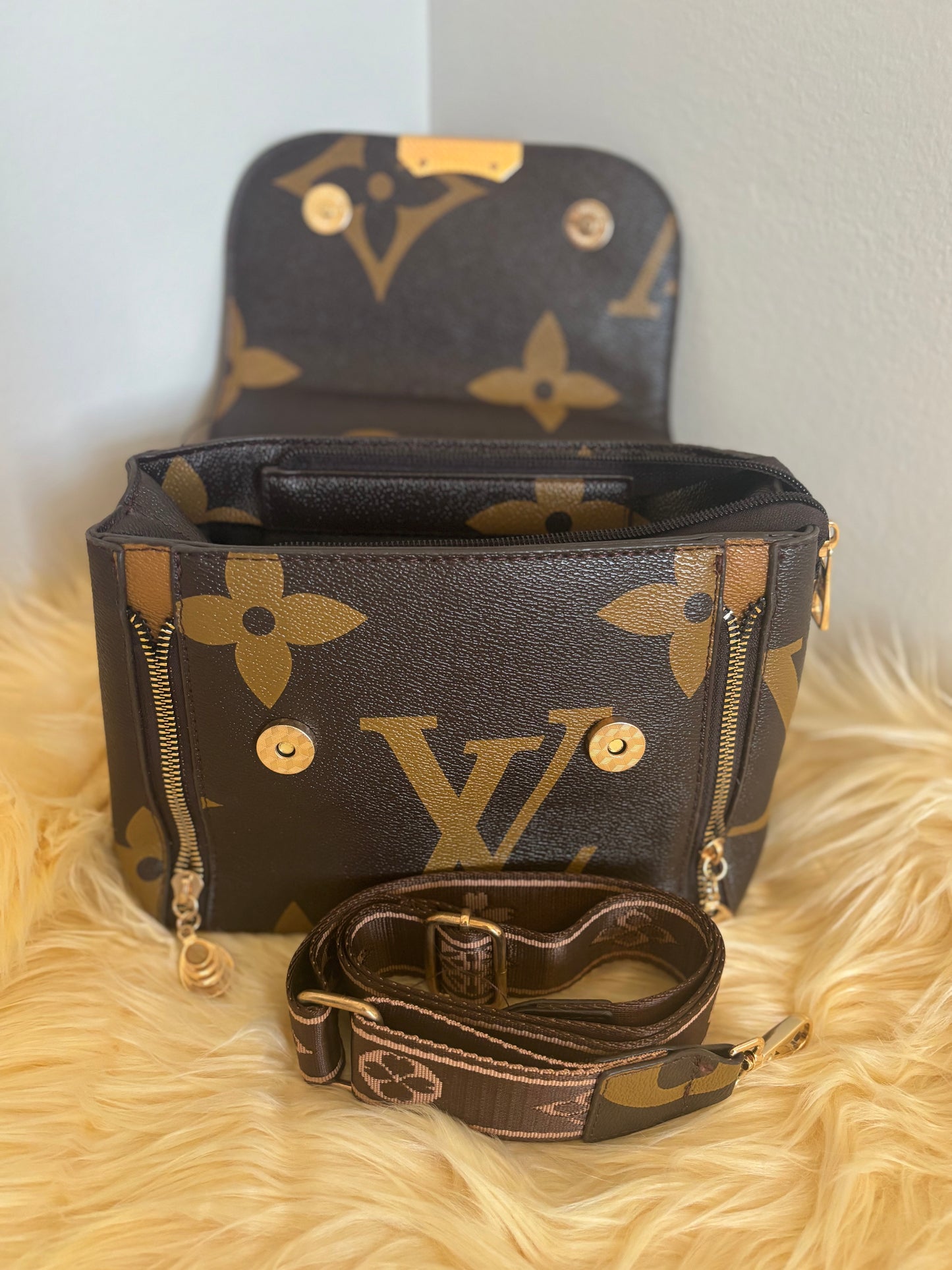 Bold Flap Inspired Satchel with Wide Strap ✨