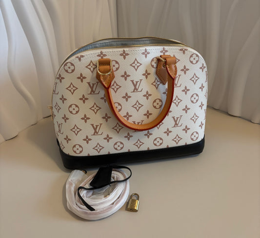 Inspired Monogram Dome Satchel ✨ – Polished, pretty, and practical. ✨
