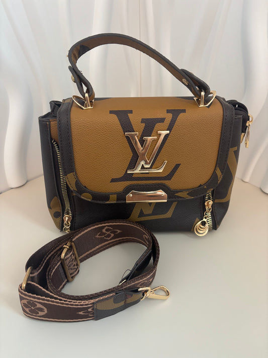 Bold Flap Inspired Satchel with Wide Strap ✨