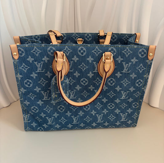 Denim Monogram City Tote — Inspired 💙👜