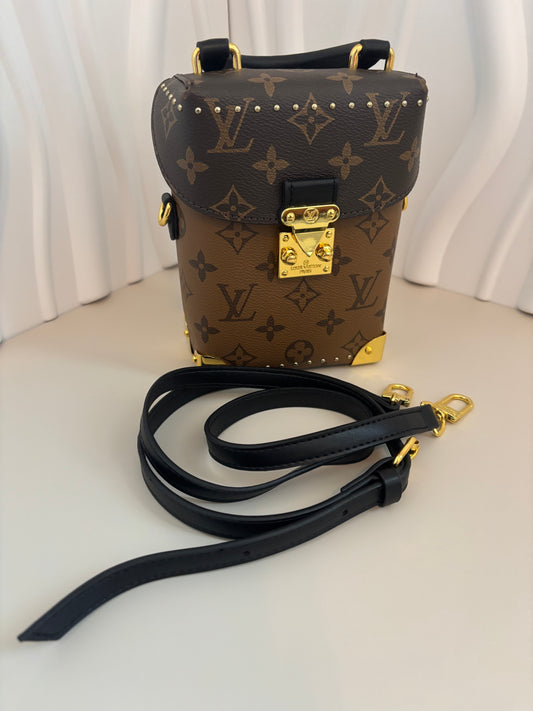 Luxe Top-Handle Mini Trunk — Crossbody (Inspired) ✨👜