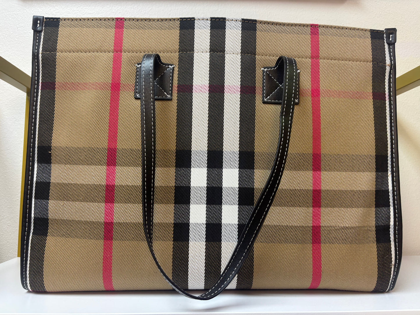 Inspired Classic Plaid Tote Bag