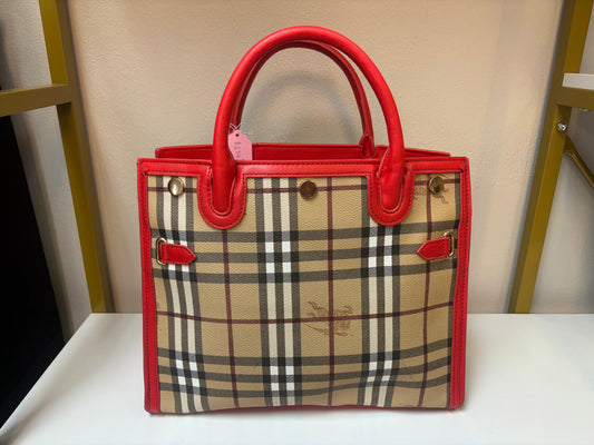 Inspired Plaid Mini Structured Tote