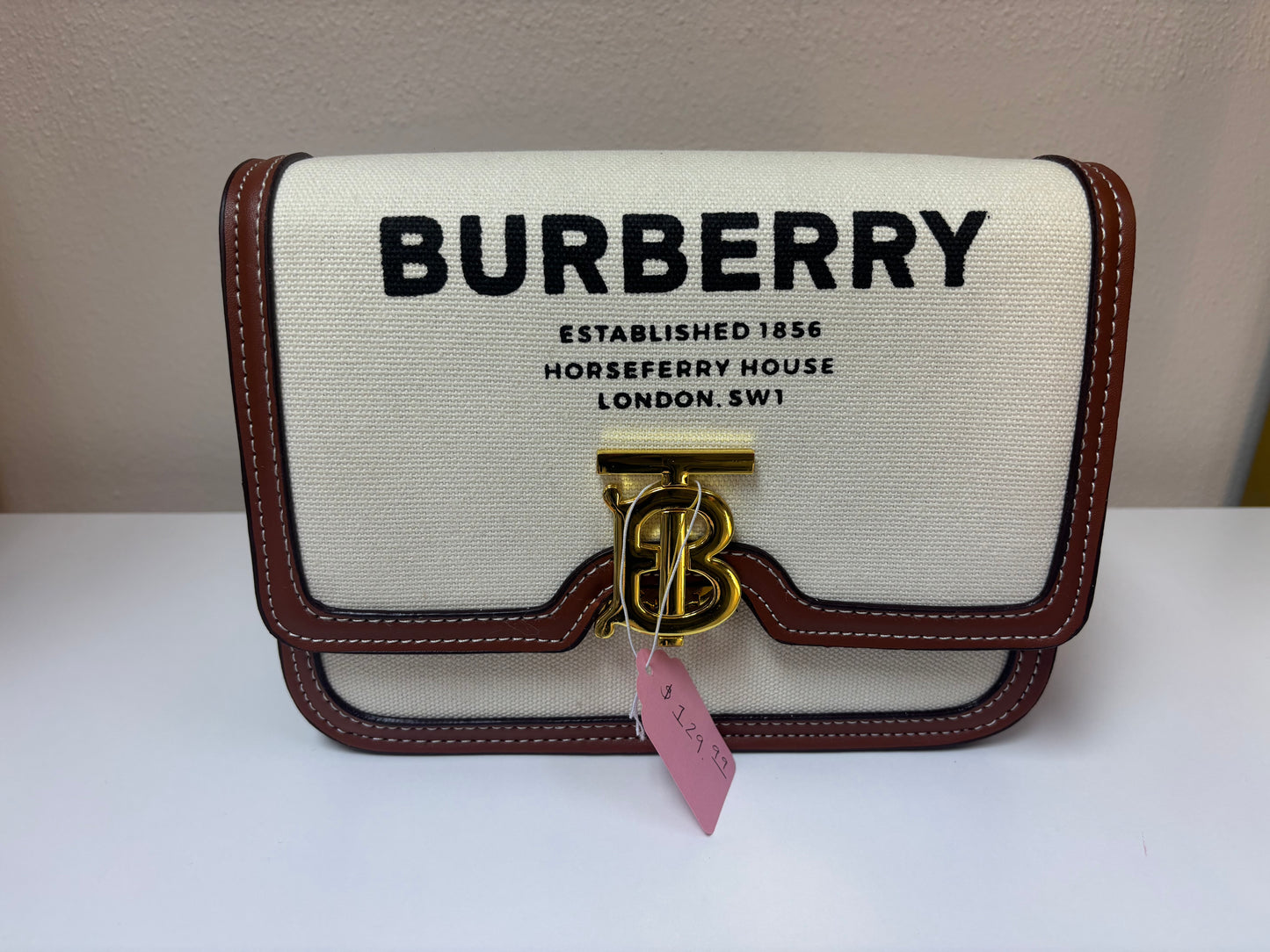 Inspired Canvas Logo Crossbody Bag
