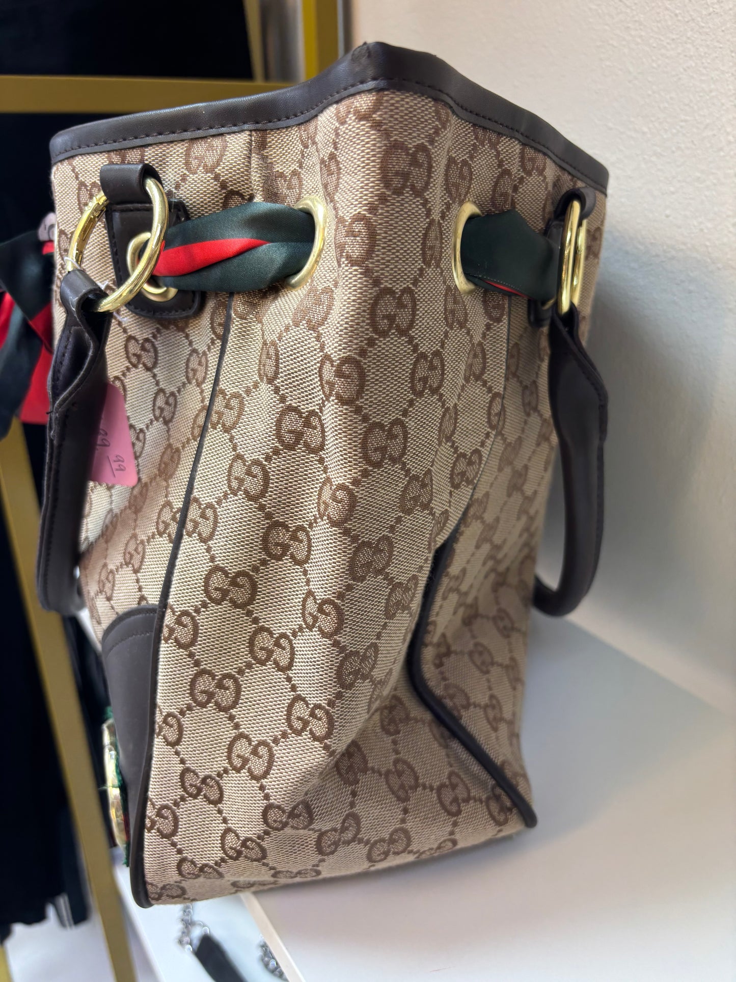 Inspired Monogram Canvas Tote Bag