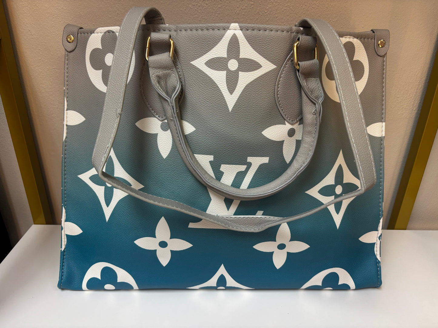 Inspired Gradient Monogram Statement Tote