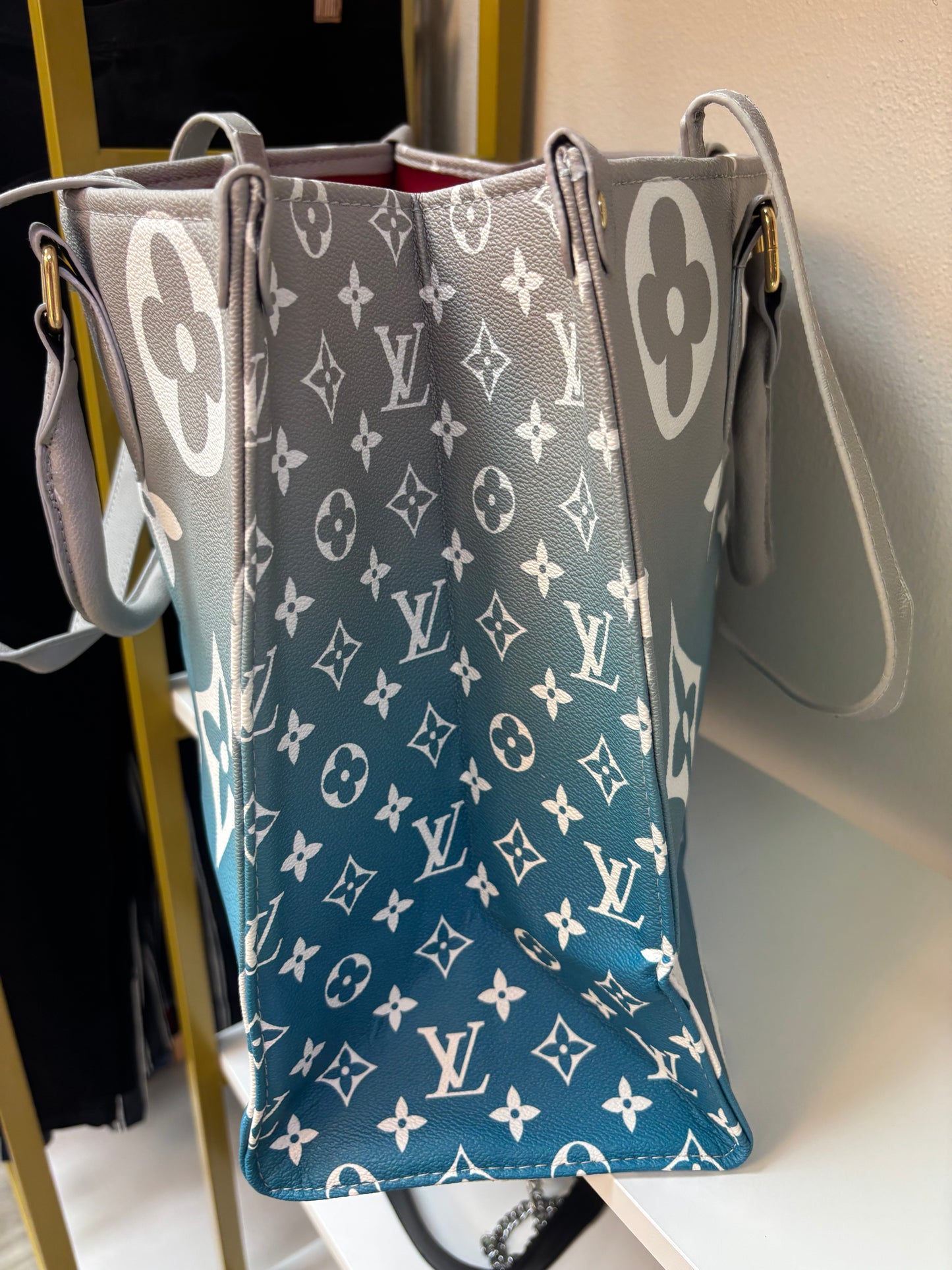 Inspired Gradient Monogram Statement Tote