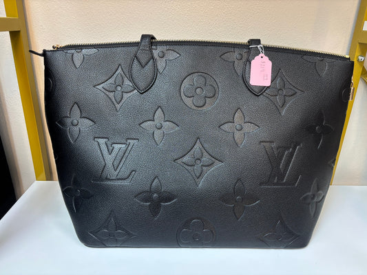 Inspired Embossed Monogram Luxe Tote