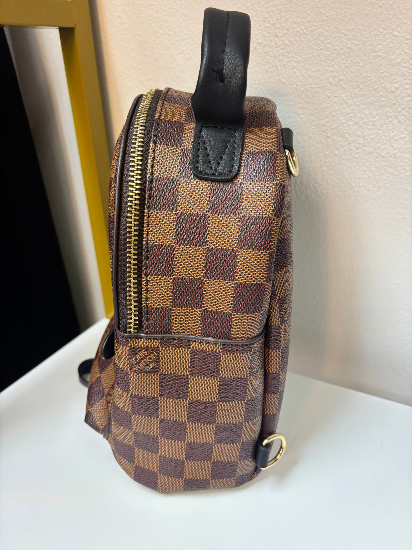 Inspired Checkered Mini Backpack