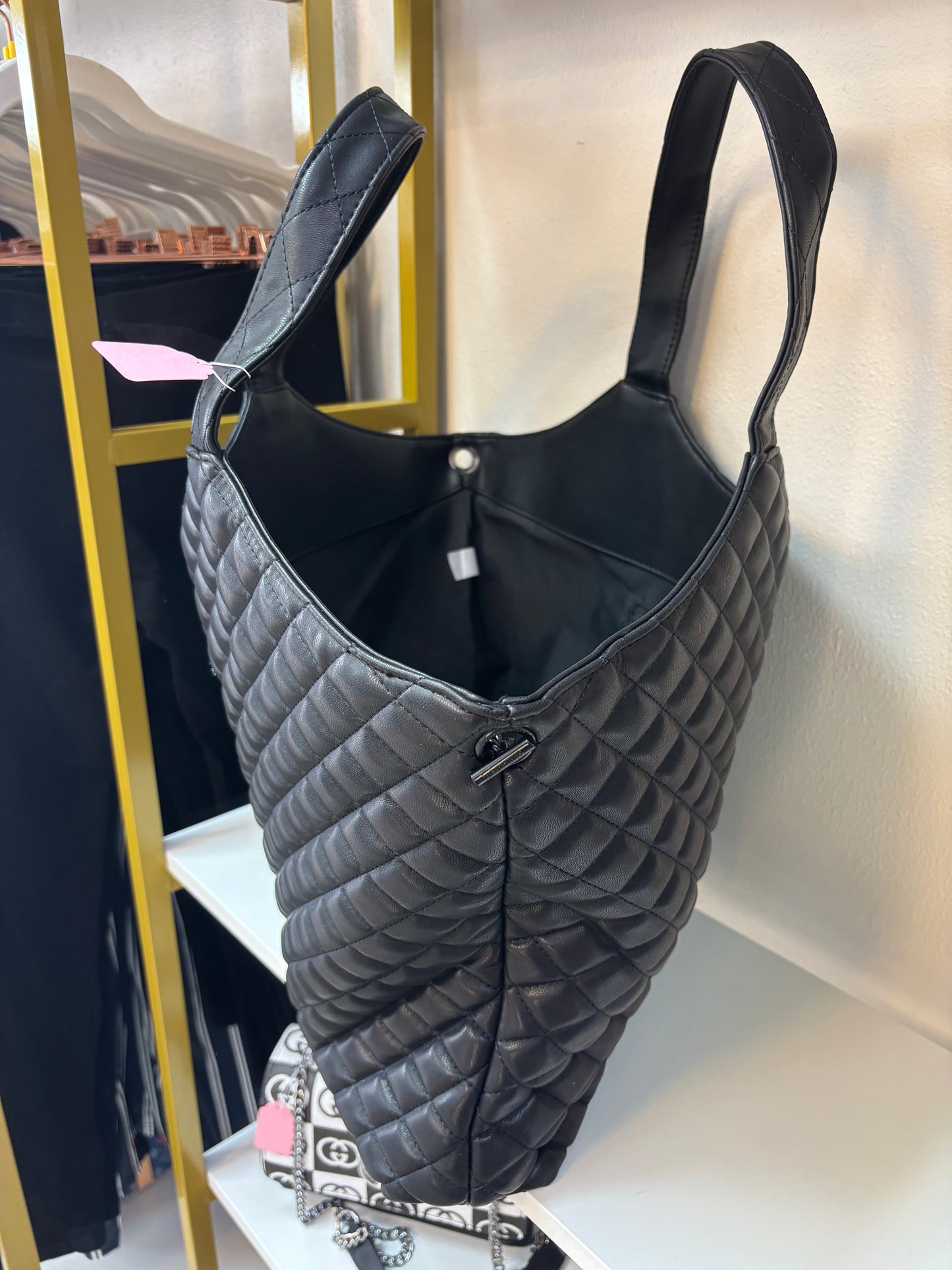 Inspired Quilted Luxe Tote Bag
