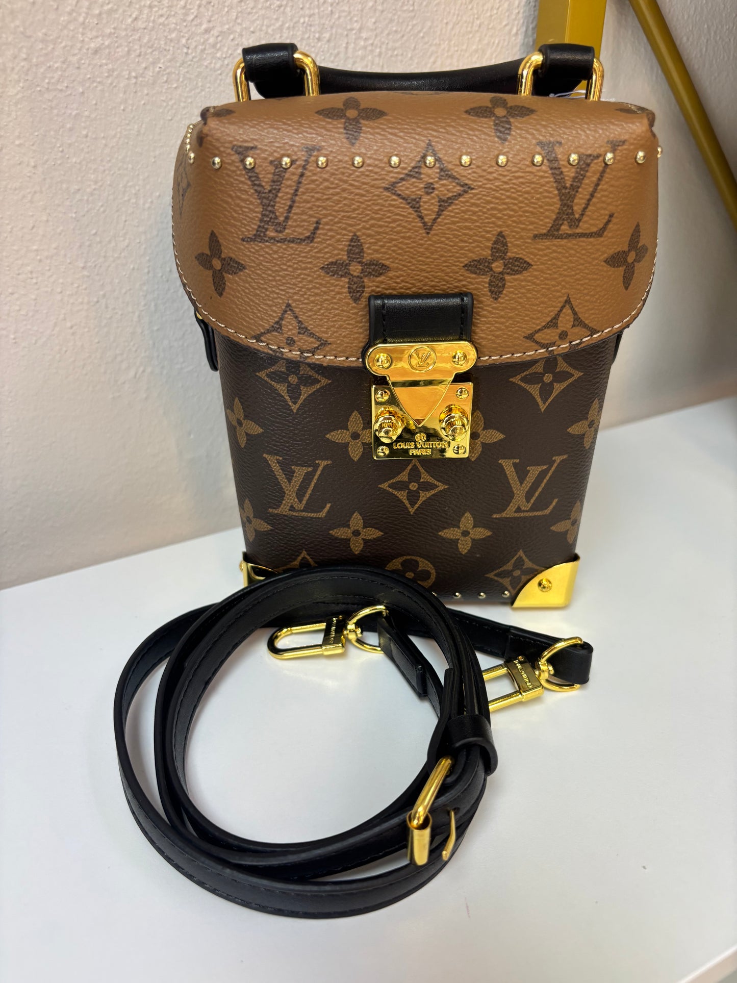 Inspired Monogram Mini Trunk Crossbody