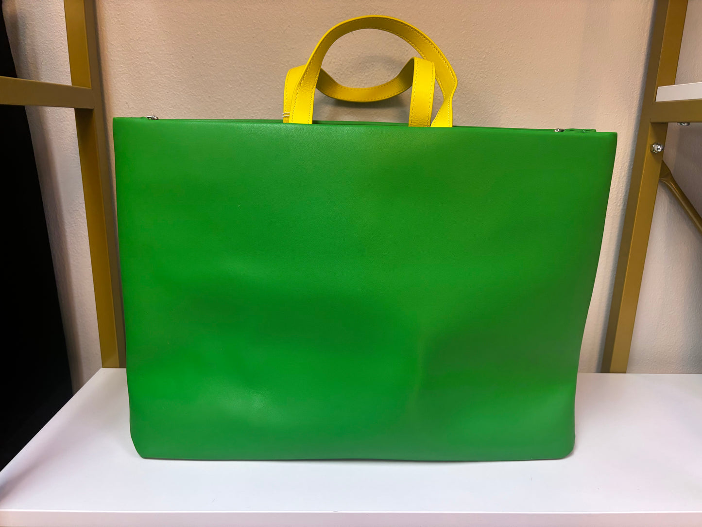 Inspired Neon Green Statement Tote