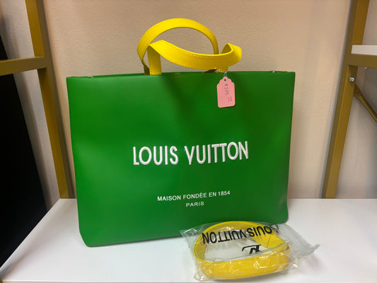 Inspired Neon Green Statement Tote