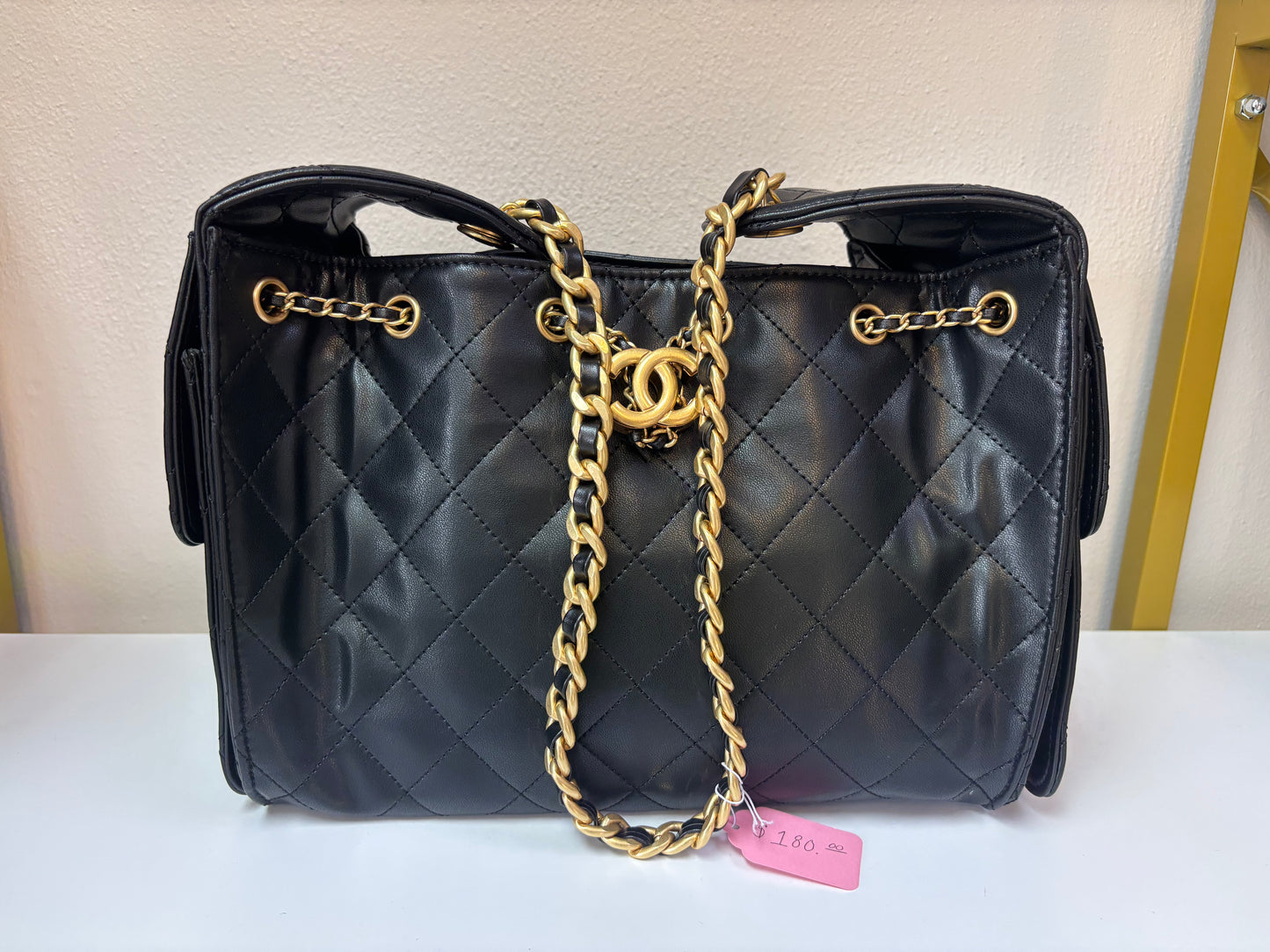 Inspired Quilted Chain Handbag