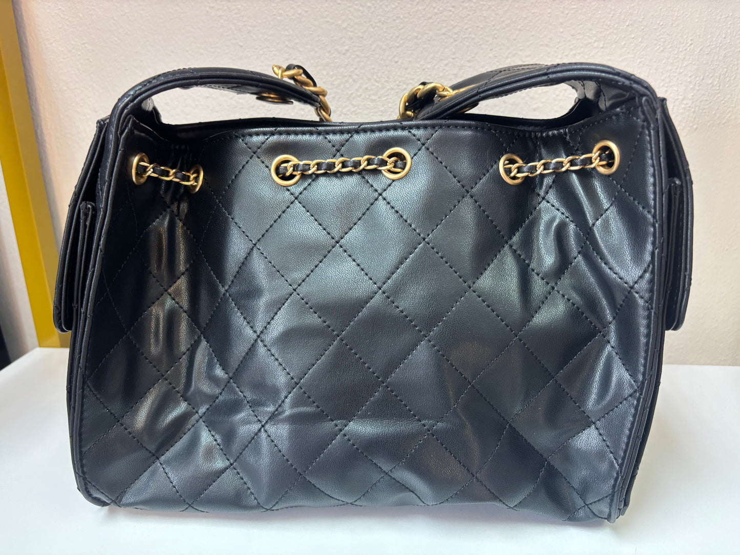 Inspired Quilted Chain Handbag