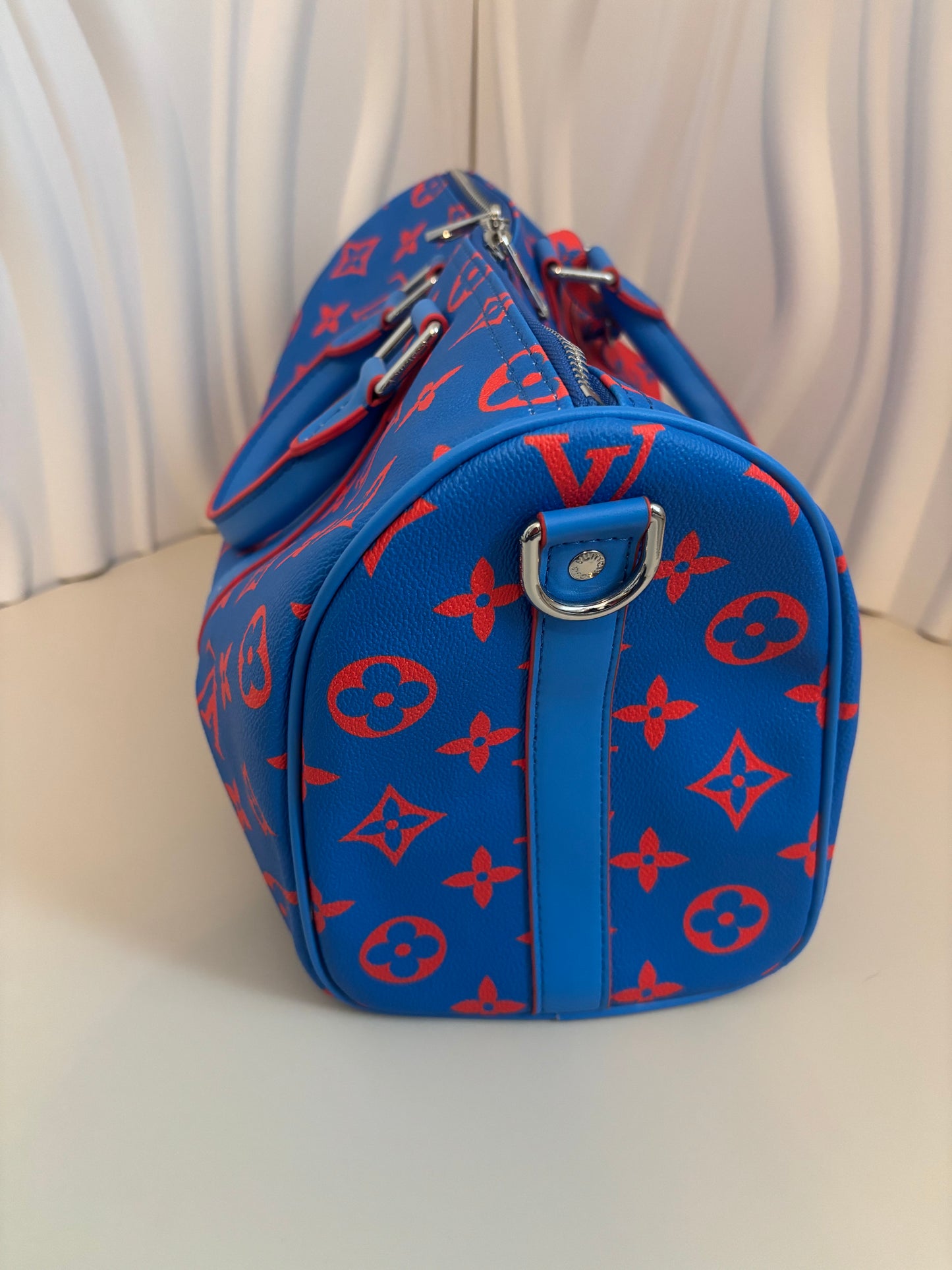Inspired Blue & Orange Monogram Weekender Bag 💙🧡