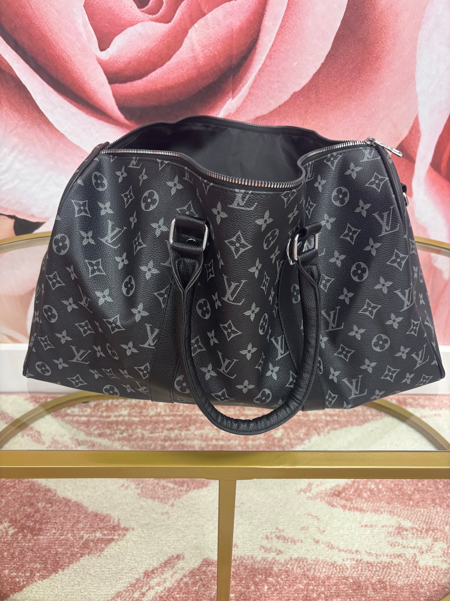 Inspired Monogram Travel Duffle Bag