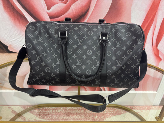 Inspired Monogram Travel Duffle Bag