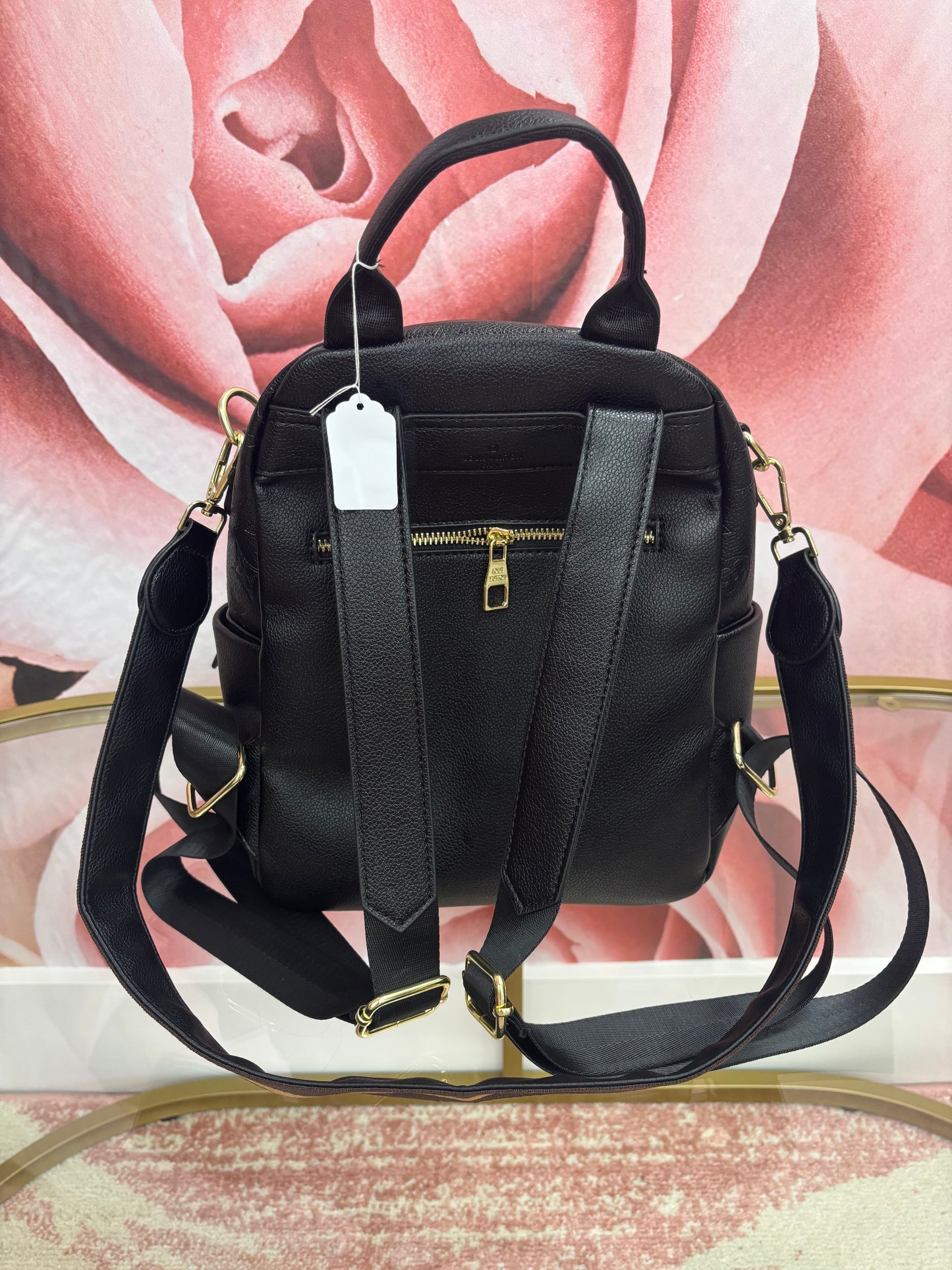 Inspired Embossed Monogram Mini Backpack