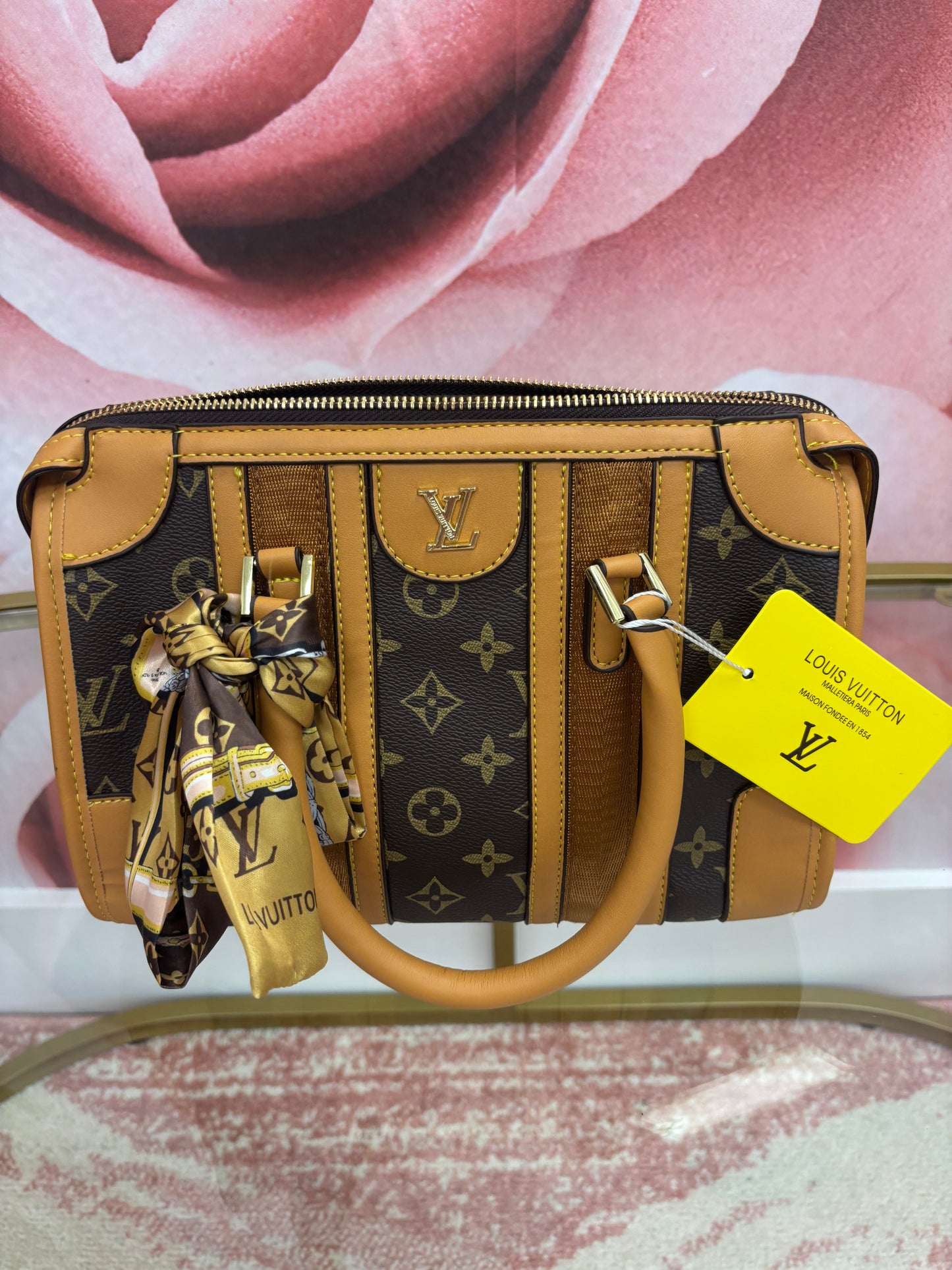 Inspired Classic Monogram Satchel Bag