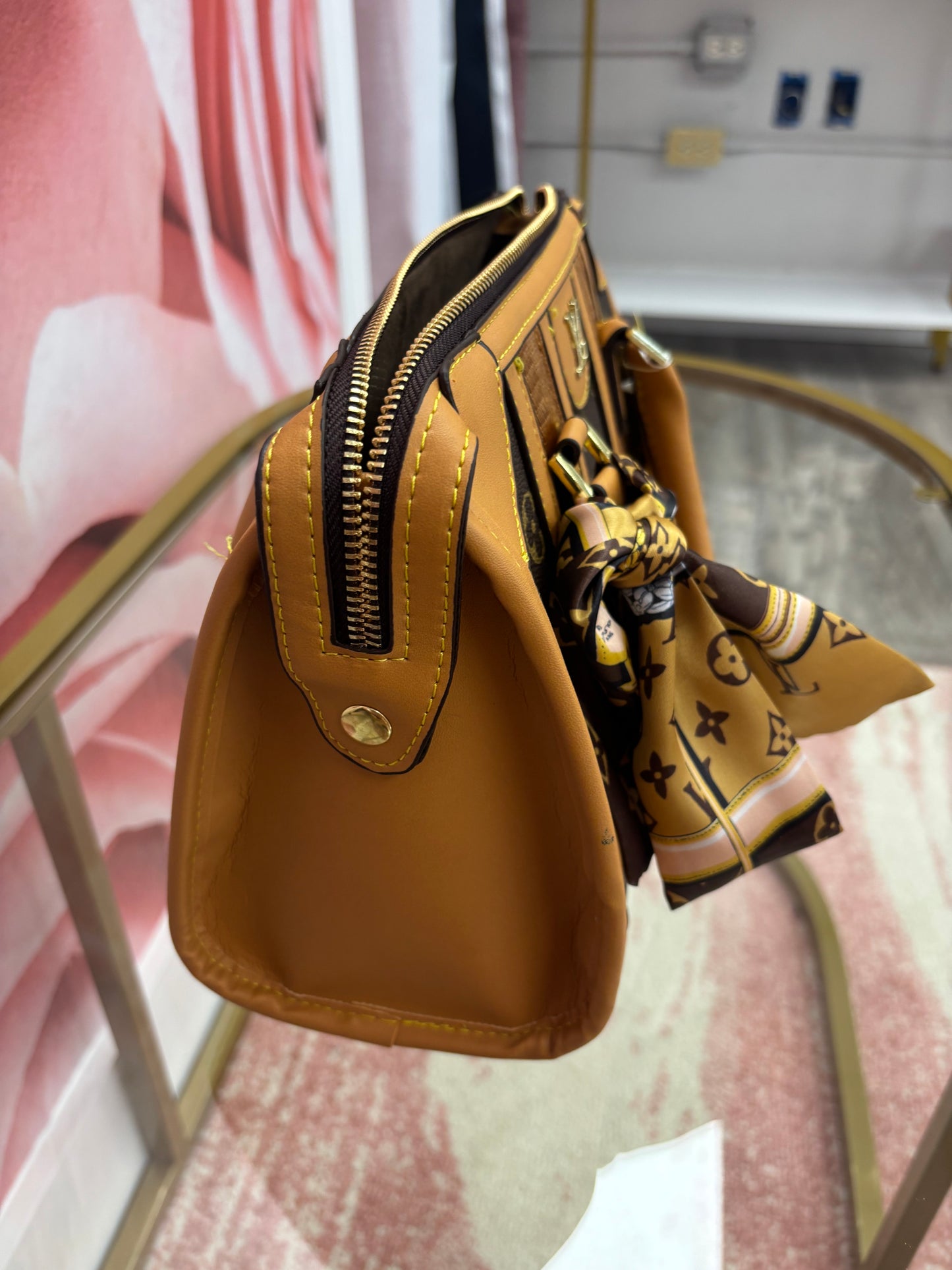 Inspired Classic Monogram Satchel Bag