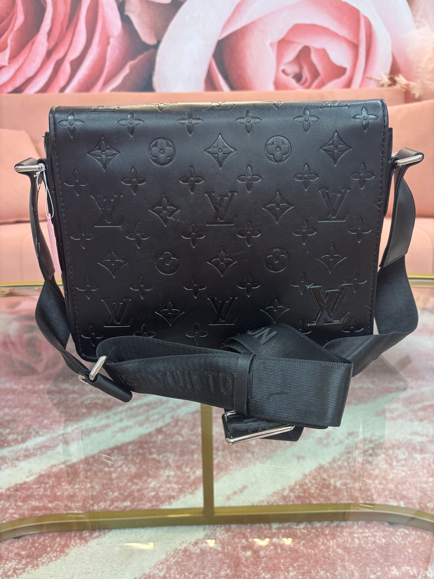 Inspired Noir Messenger Crossbody Bag