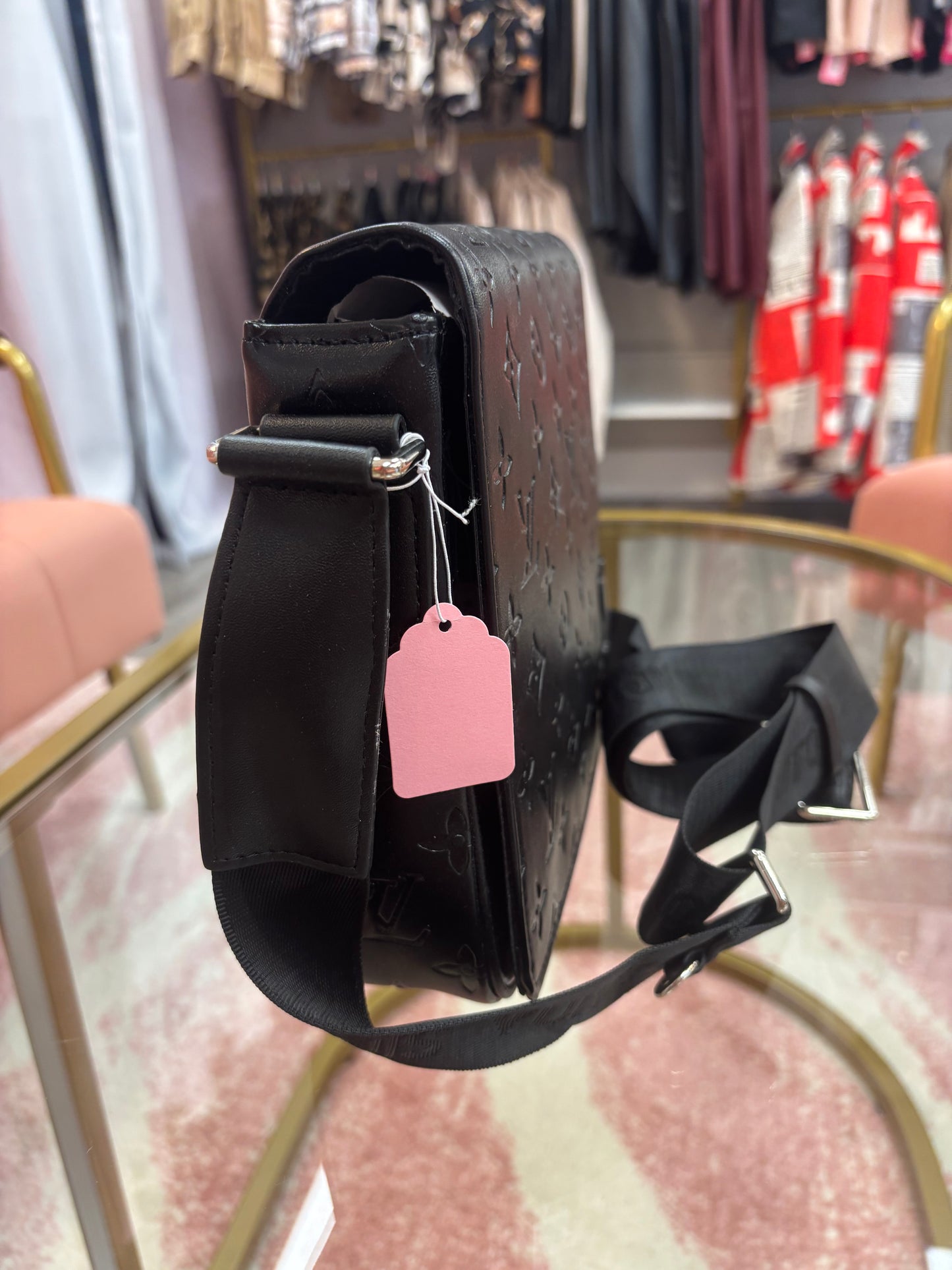 Inspired Noir Messenger Crossbody Bag