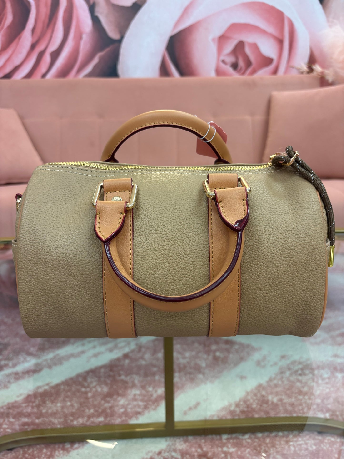 Inspired Monogram Mini Utility Barrel Bag