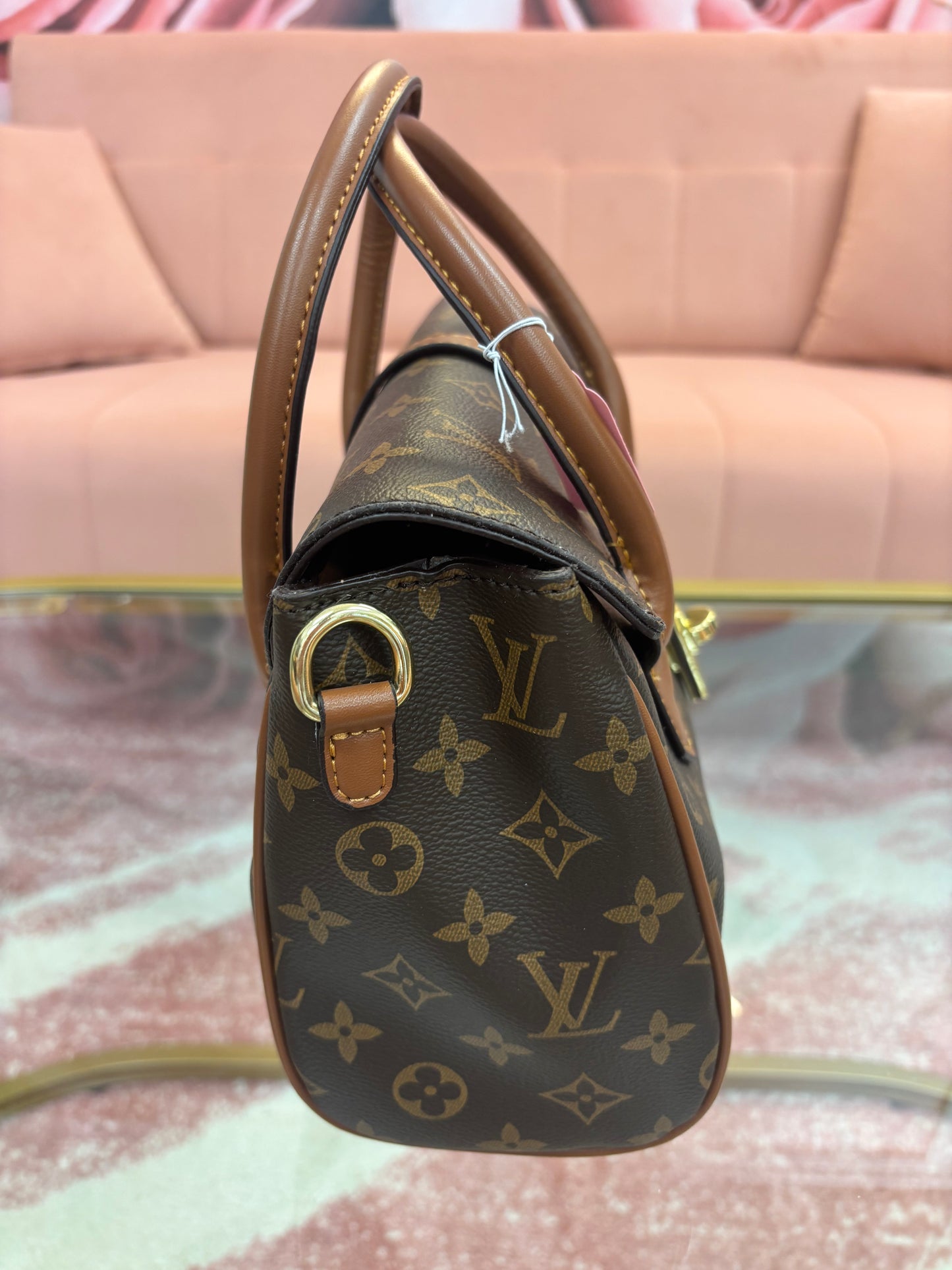 Inspired Monogram Satchel Crossbody Bag