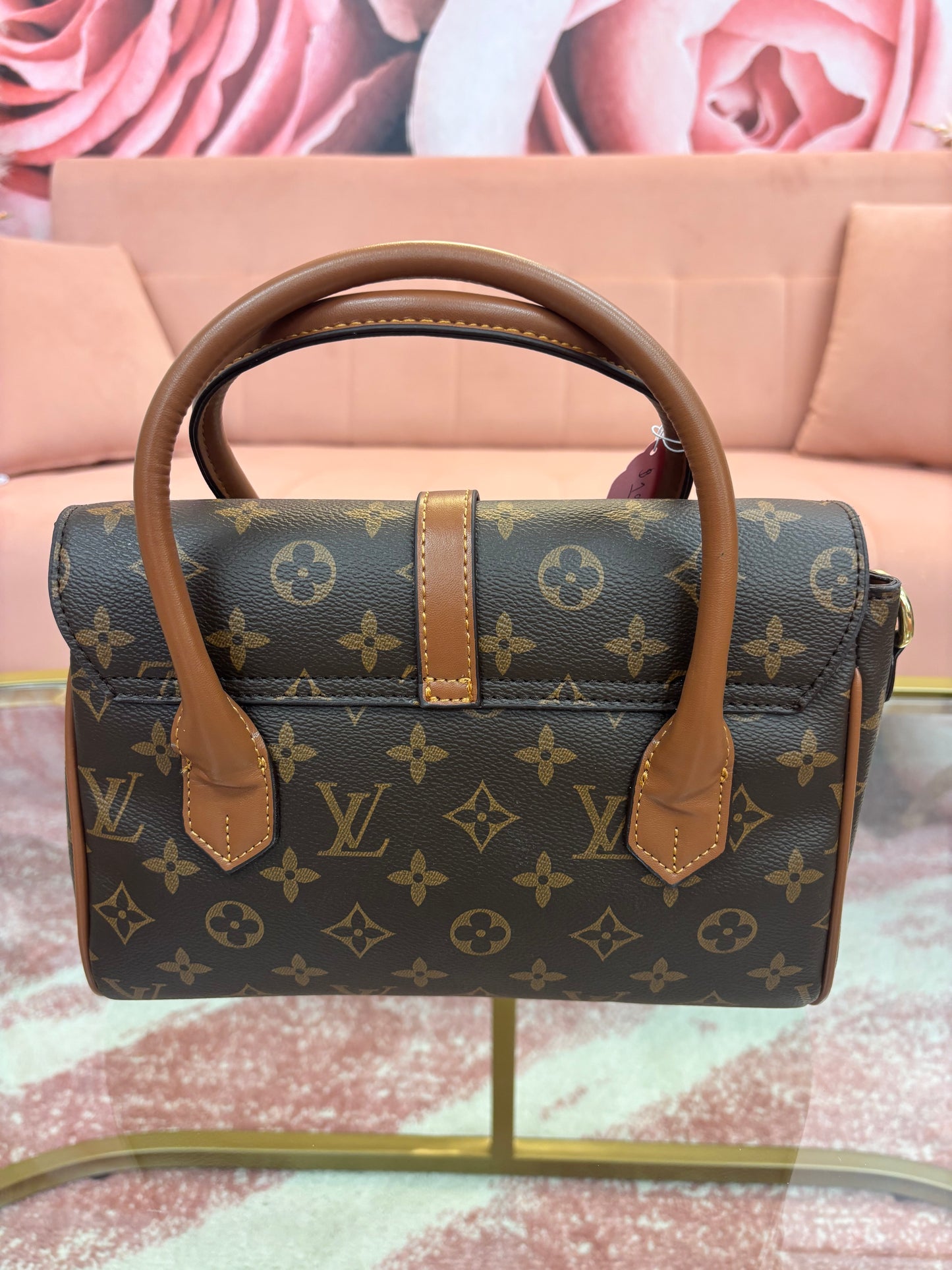 Inspired Monogram Satchel Crossbody Bag