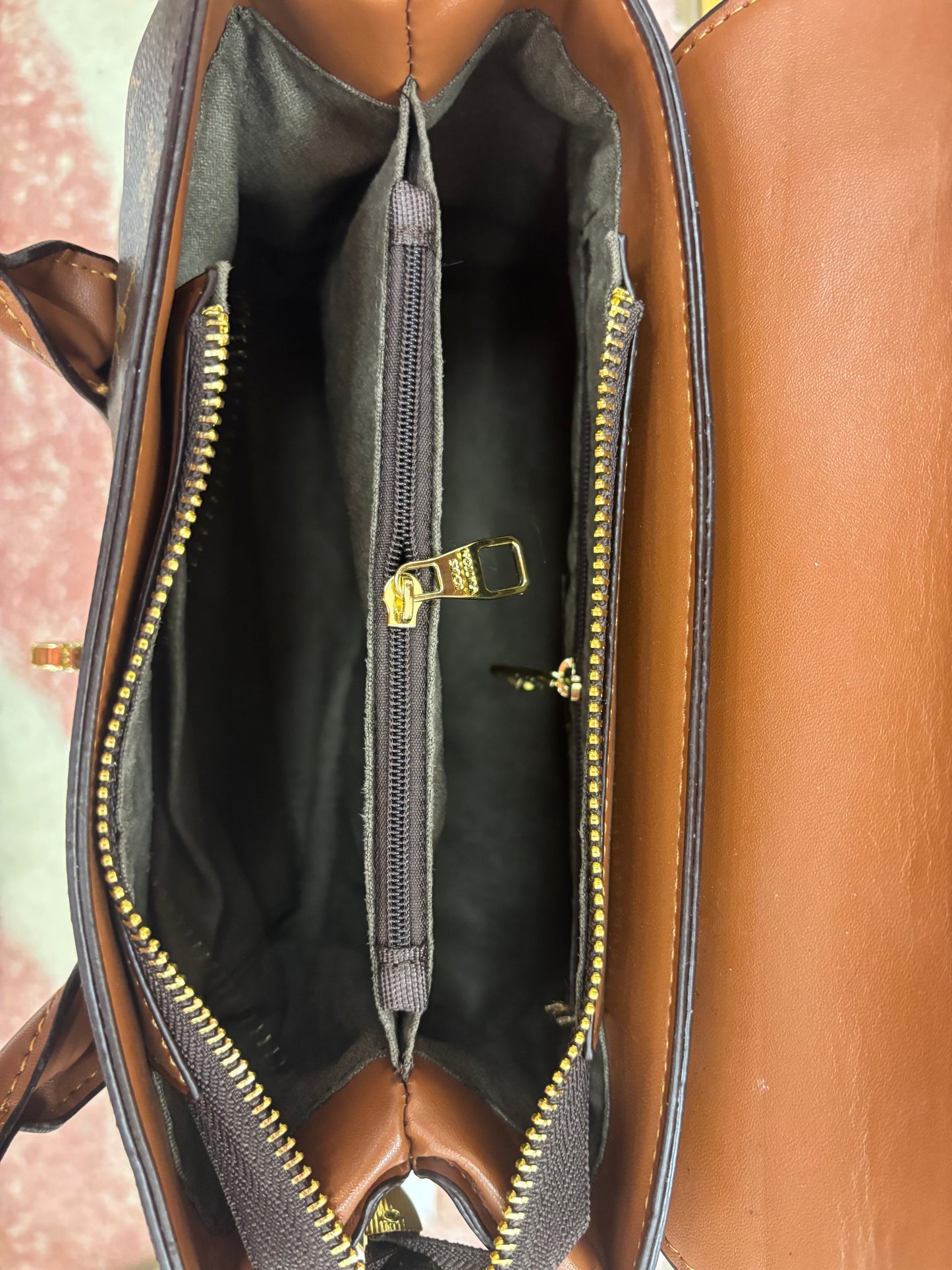 Inspired Monogram Satchel Crossbody Bag