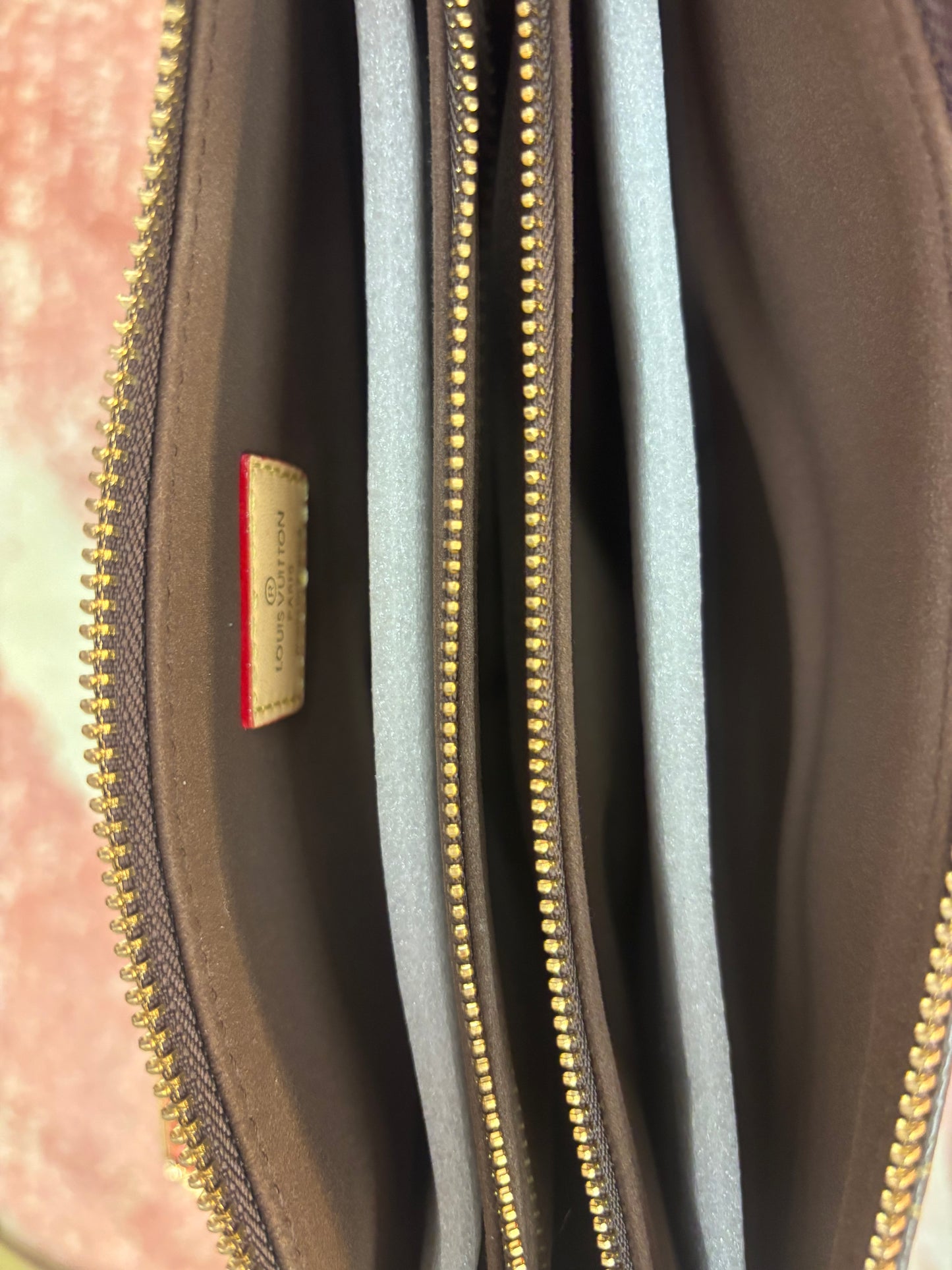 Inspired Monogram Triple Compartment Crossbody Bag
