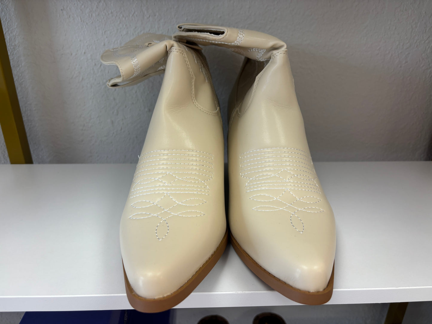 Cream Country Cutie Ankle Boots